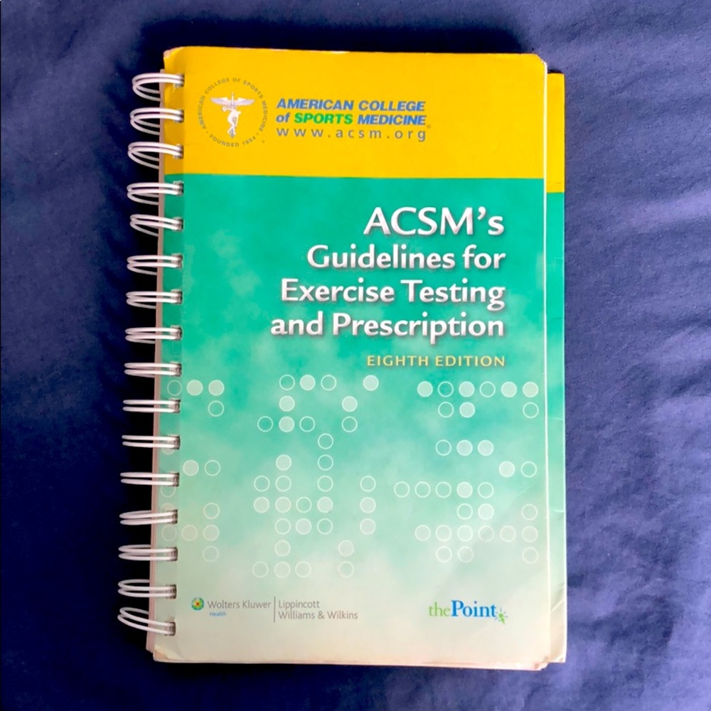 ACSM’s Guidelines for exercise testing & Rx
